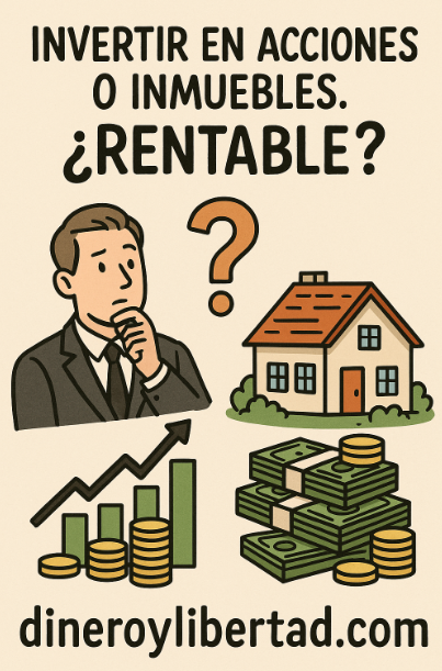 Invertir en acciones o inmuebles. ¿Es rentable?