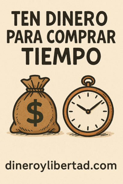 ten dinero para comprar tiempo